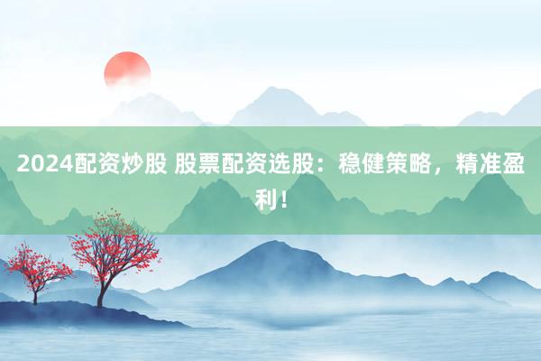 2024配资炒股 股票配资选股：稳健策略，精准盈利！