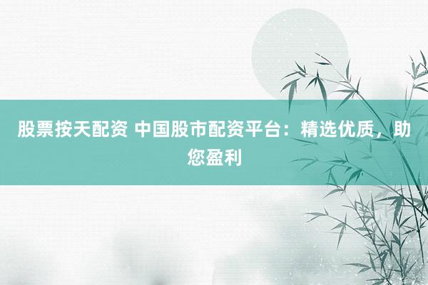 股票按天配资 中国股市配资平台：精选优质，助您盈利
