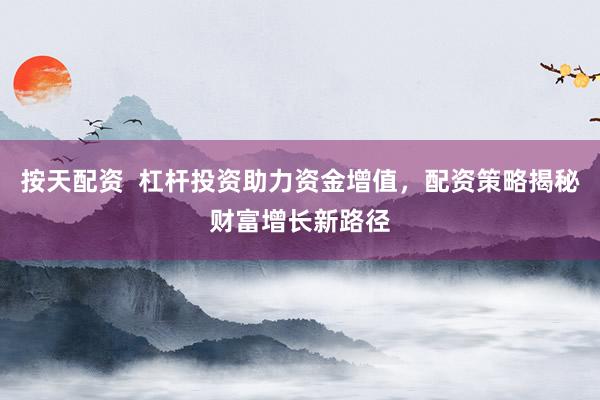 按天配资  杠杆投资助力资金增值，配资策略揭秘财富增长新路径