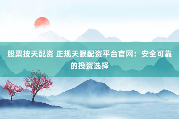 股票按天配资 正规天眼配资平台官网：安全可靠的投资选择