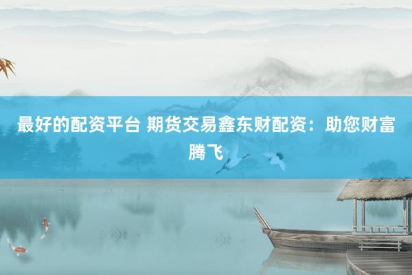 最好的配资平台 期货交易鑫东财配资：助您财富腾飞