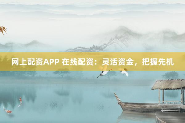 网上配资APP 在线配资：灵活资金，把握先机