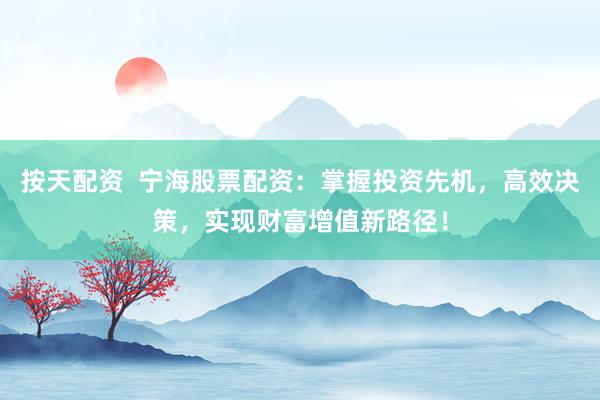 按天配资  宁海股票配资：掌握投资先机，高效决策，实现财富增值新路径！